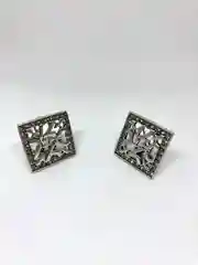 Серьги из серебра, в форме квадрата, с фианитами, 2*2 см