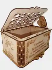 Шкатулка с пожеланиями девушке для мелочи для колец и т.д