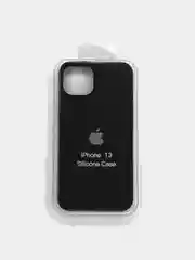 Черный чехол силиконовый для iPhone 13