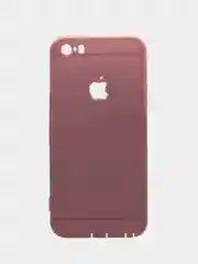 Конфетный чехол-накладка мягкая ультратонкая для iPhone с вырезом "Яблоко"