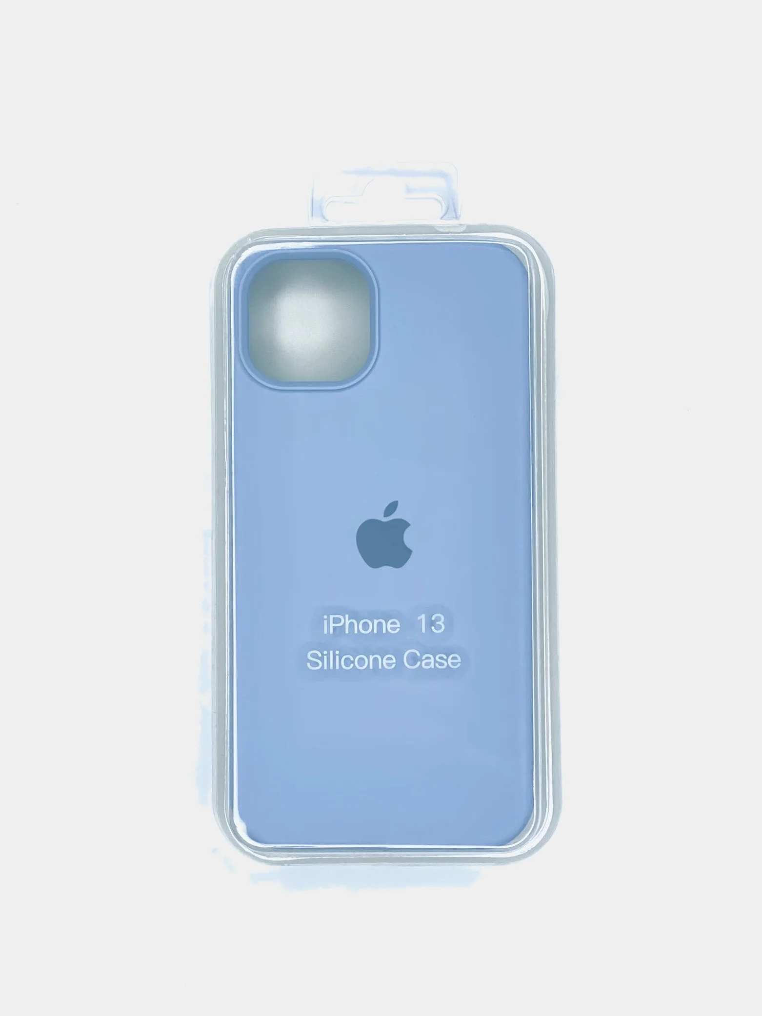 Бирюзовый чехол силиконовый для iPhone 13