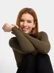 Зелёный хаки водолазка женская, 6 цветов