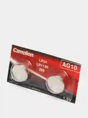 Батарейки Camelion AG10 2 шт. (LR1130, G10, LR54, 389, 390, SR1130) для калькулятора