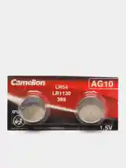 Батарейки Camelion AG10 2 шт. (LR1130, G10, LR54, 389, 390, SR1130) для калькулятора