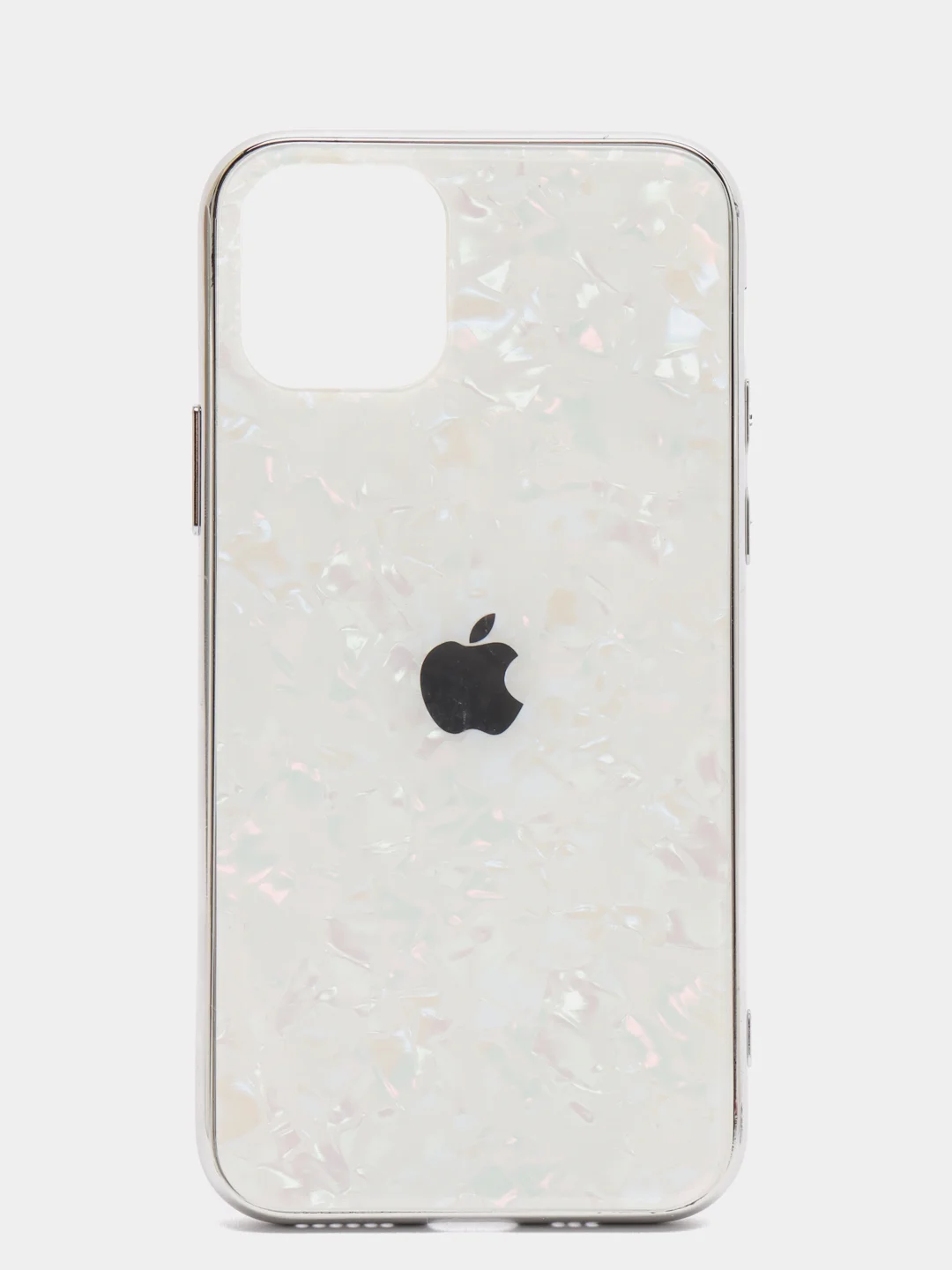 Белый чехол для IPhone Glass case 3D Vision