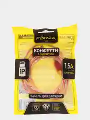 Красный кабель для зарядки iPhone, c подсветкой