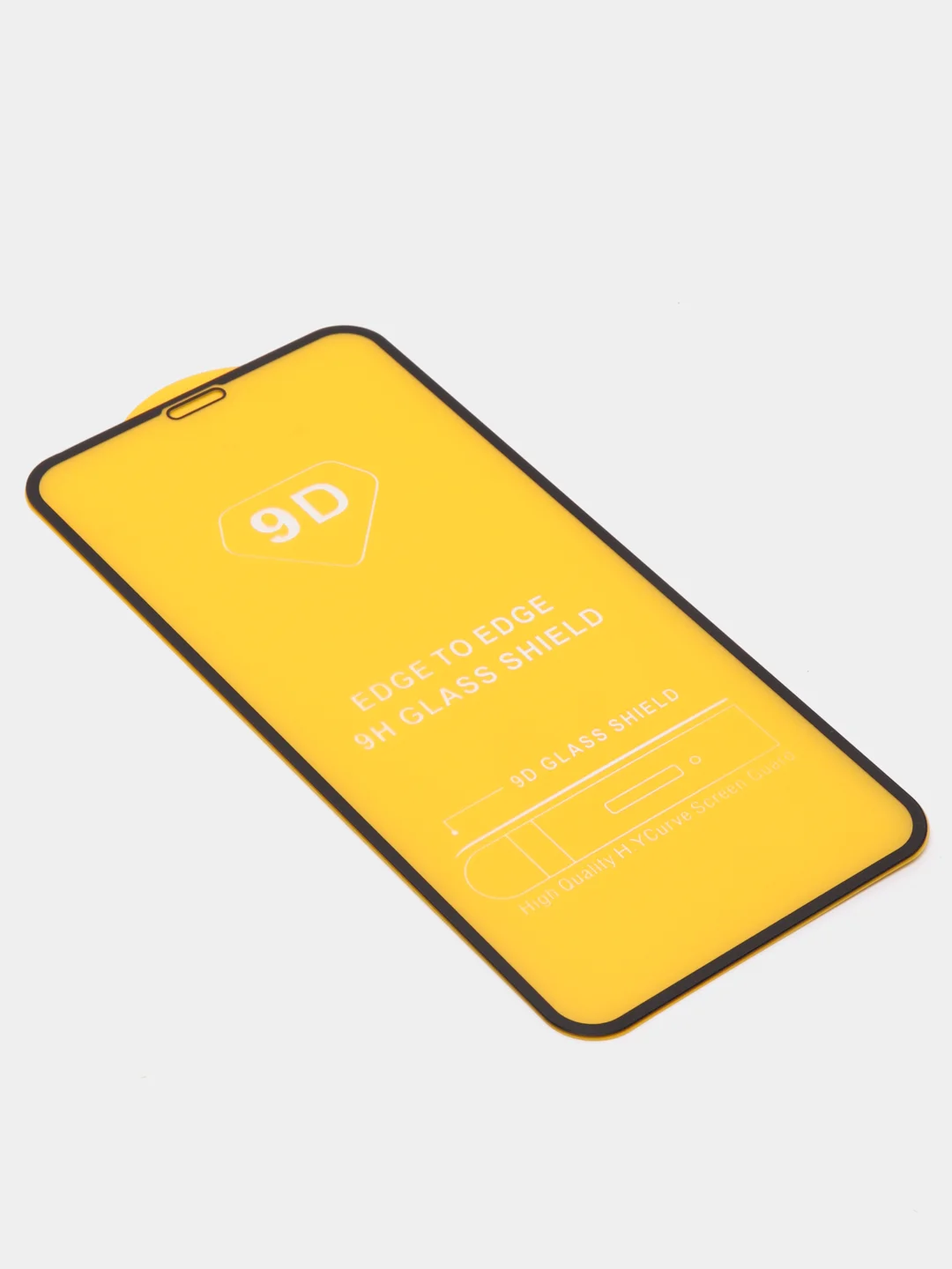 Черный защитное стекло 9D на Apple iPhone 7, 7+, 8, 8 plus, X, XR, Xs, 11/11 Pro, с черной рамкой