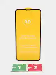 Черный защитное стекло 9D на Apple iPhone 7, 7+, 8, 8 plus, X, XR, Xs, 11/11 Pro, с черной рамкой