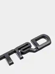 Тёмно-серый металлические 3D украшения-наклейки для кузова и решетки радиатора авто