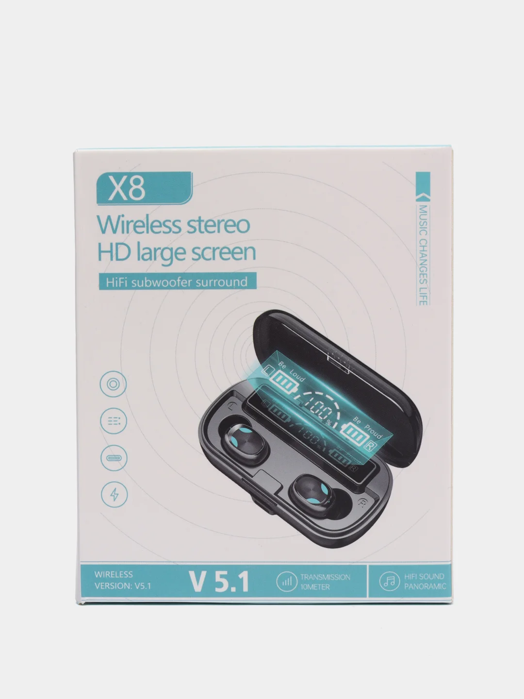 Беспроводные наушники X8 v5.1 c Power bank