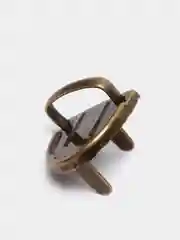 Застёжка для сумки, 3 х 2 см, цвет бронзовый