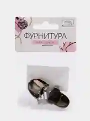 Застёжка для сумки, 3 х 2 см, цвет бронзовый