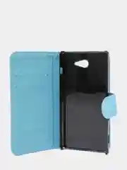 Голубой чехол-книжка для Sony M2