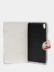 Бежевый чехол книжка/флип SONY E5