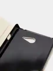 Белый чехол-книжка для Sony M2