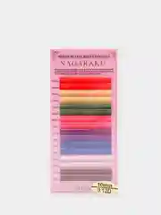 Ресницы для наращивания цветные 0.12 изгиб D Nagaraku