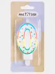 Свечи-цифры для торта Meshu, с держателем, 8,5 см