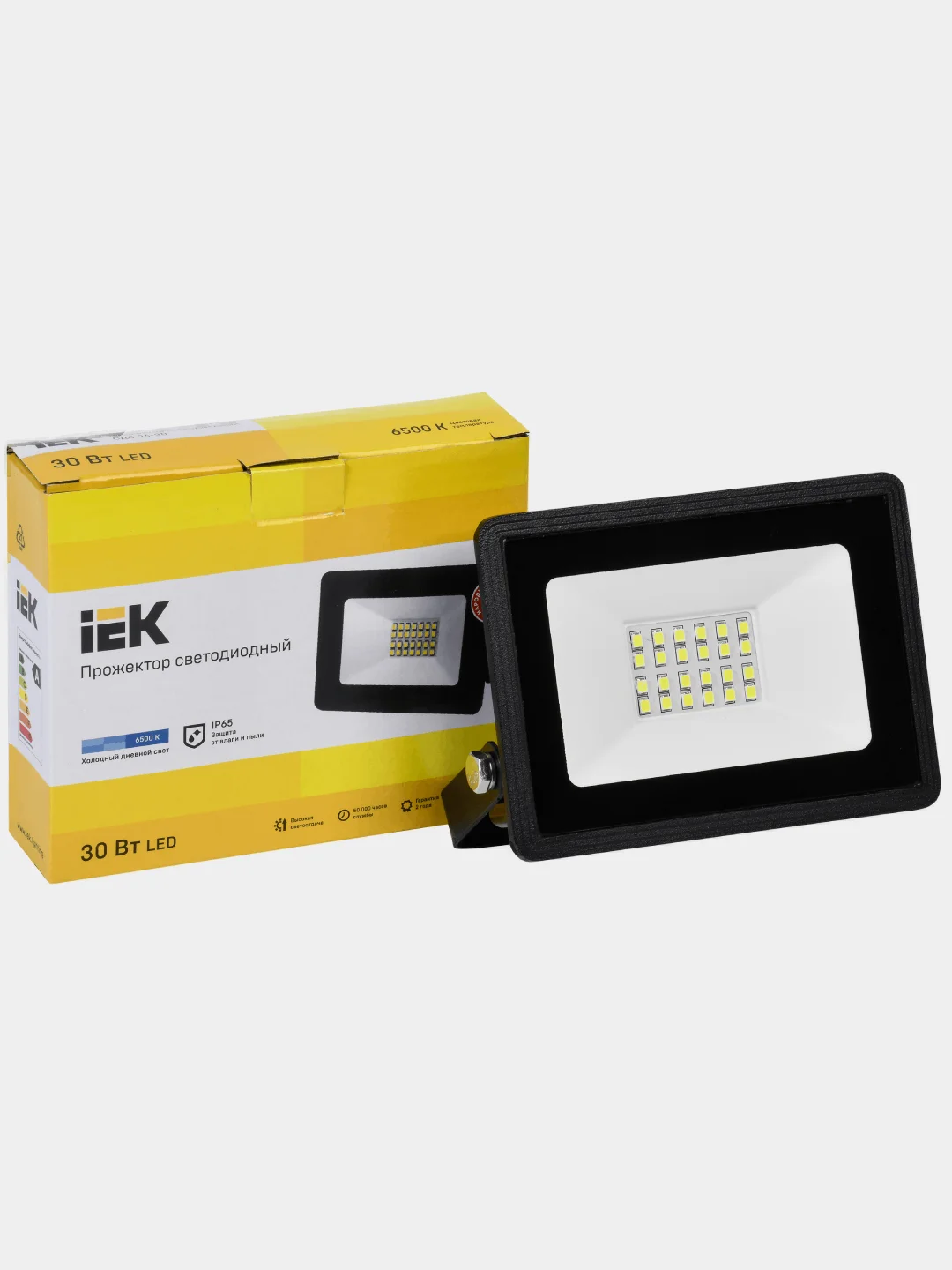 Светодиодный прожектор IEK 10/20/30/50 Вт, 6500 К