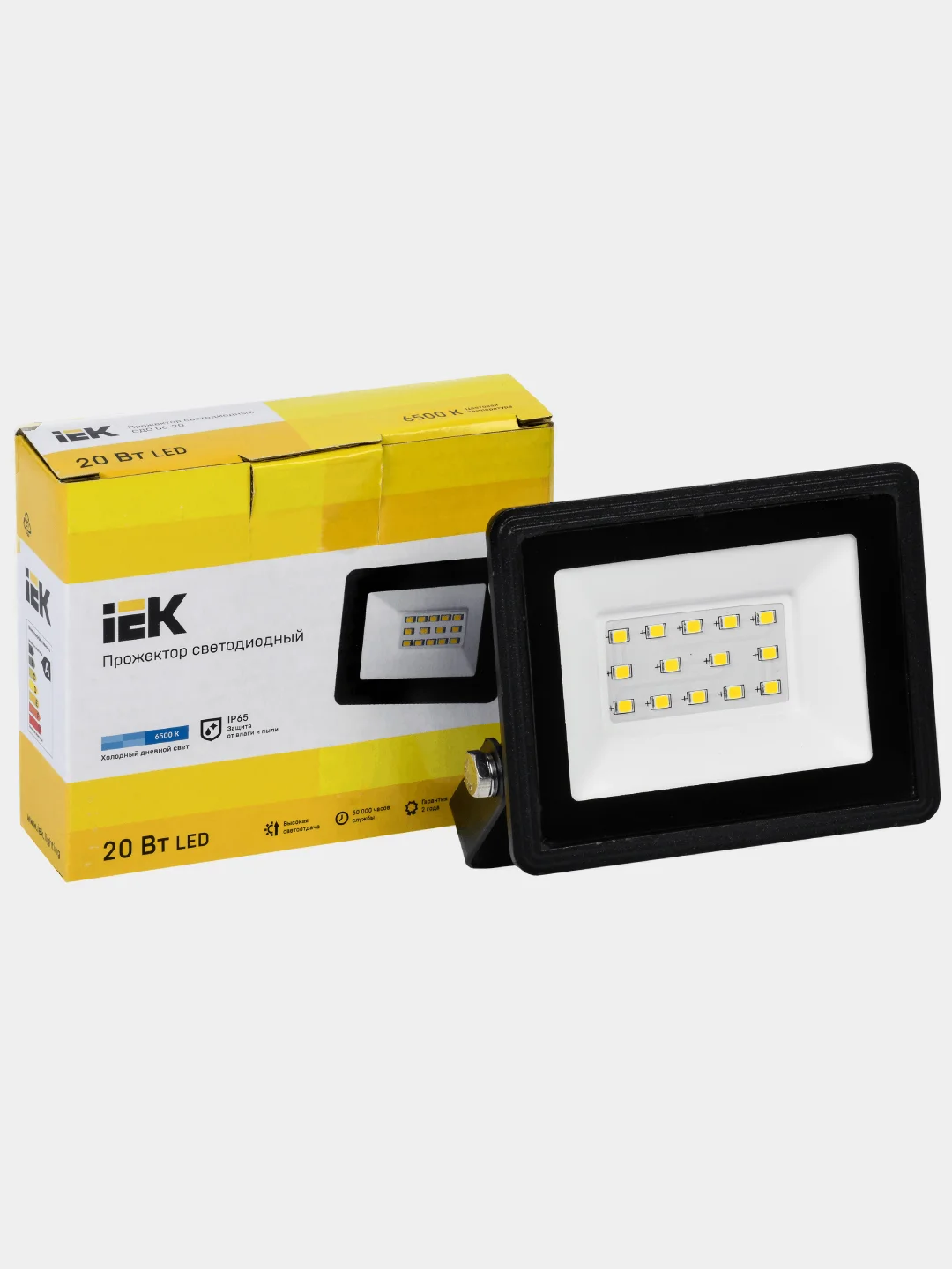 Светодиодный прожектор IEK 10/20/30/50 Вт, 6500 К