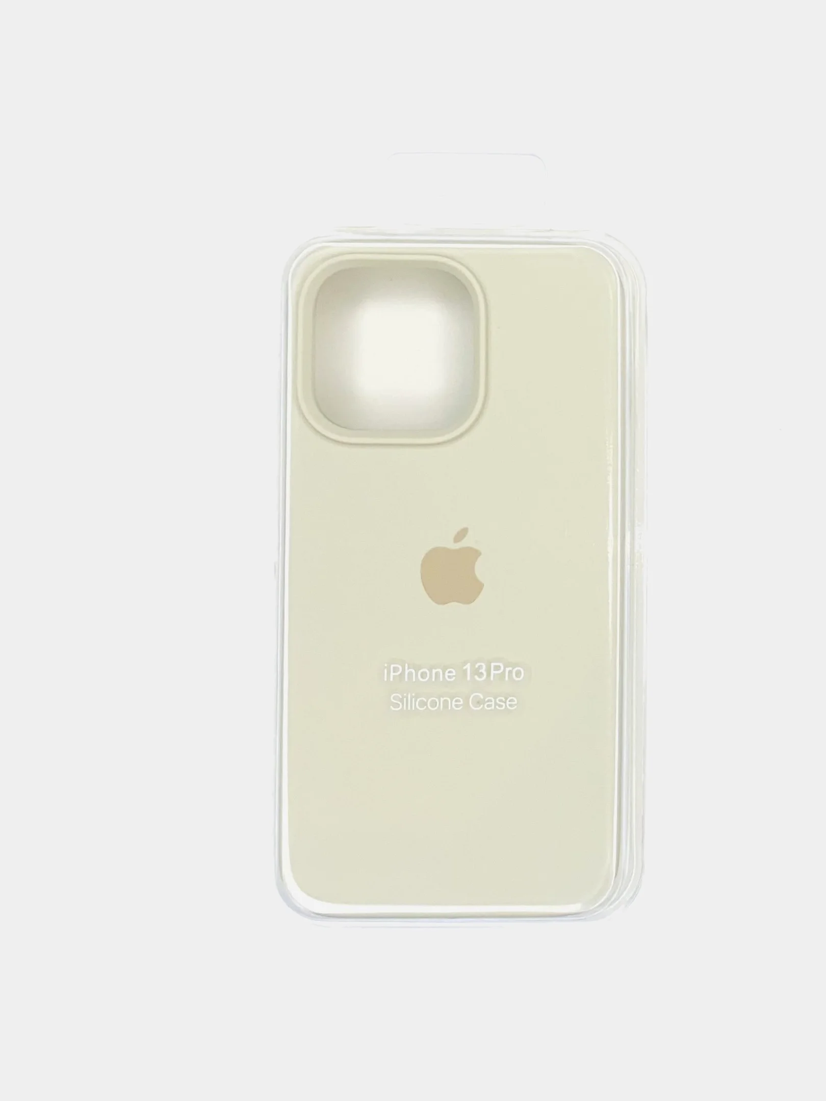 Бежевый чехол силиконовы на iPhone 13 Pro