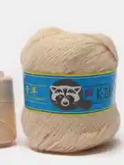 Кремовый пряжа пух норки/пряжа