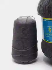 Угольный пряжа пух норки/пряжа