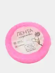 Лента капроновая, 10 мм х 20 м, цвет розовый, №5