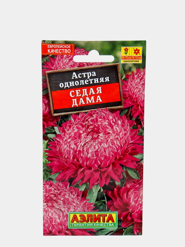 Семена Астра "Седая дама"