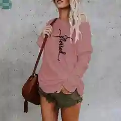 Женская кофта с надписью "Blessed"
