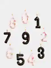 Свеча в торт "Мрамор-гигант", 2 вида, цифра: 0, 1, 2, 3, 4, 5, 6, 7, 8, 9, х 8/12,5 см