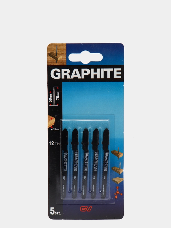 Полотна для электролобзика GRAPHITE 57H766, 5 штук, 50 мм