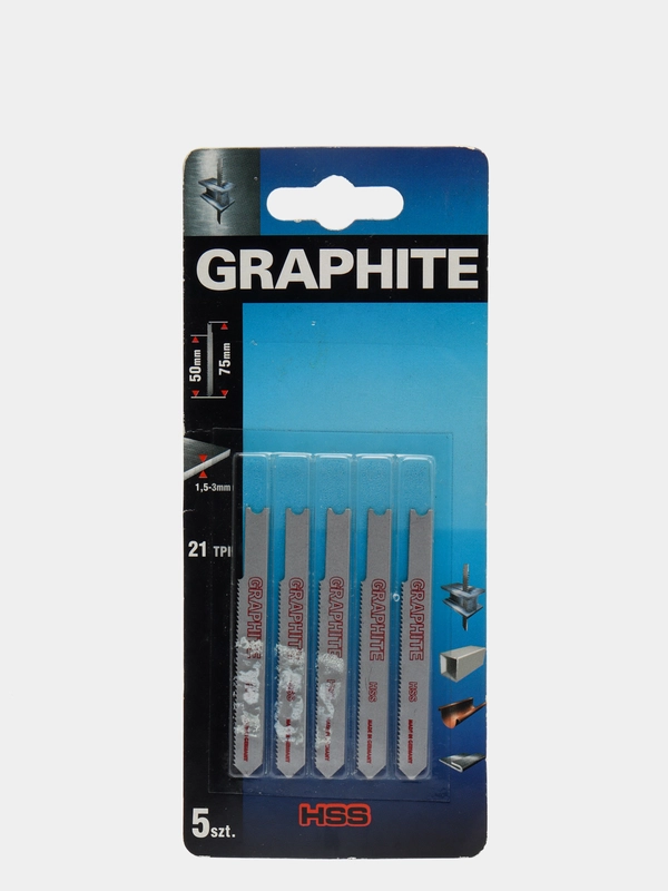 Полотна для элетролобзика GRAPHITE 57H779  5шт для металла 57H779 50мм