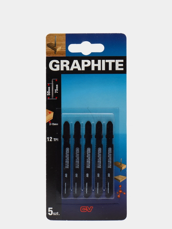 Полотна для электролобзика GRAPHITE 57H765, набор 5 штук, 50 мм