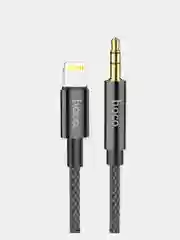Кабель hoco UPA19, AUX 3.5 мм - Lightning, 1 м, в оплетке, черный