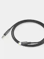 Кабель hoco UPA19, AUX 3.5 мм - Lightning, 1 м, в оплетке, черный