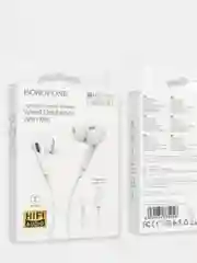 Проводные наушники BOROFONE BM30 Pro, Lightning, 1.2 м, белый, с микрофоном