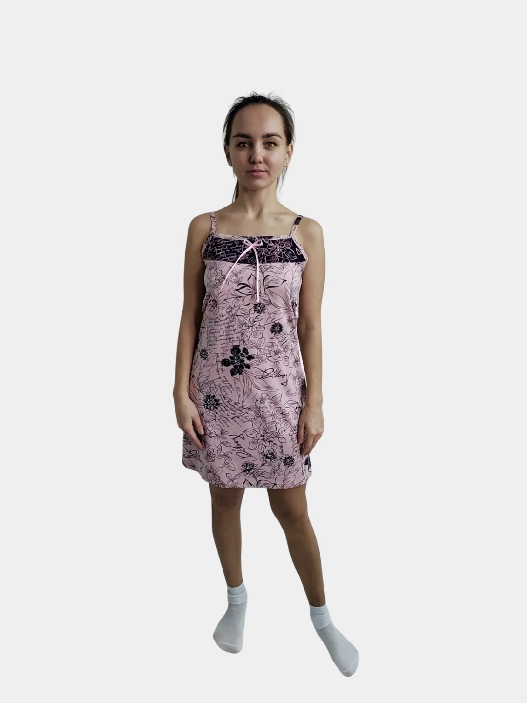 Сорочка женская на бретелях Хлопок 100% Onstyle