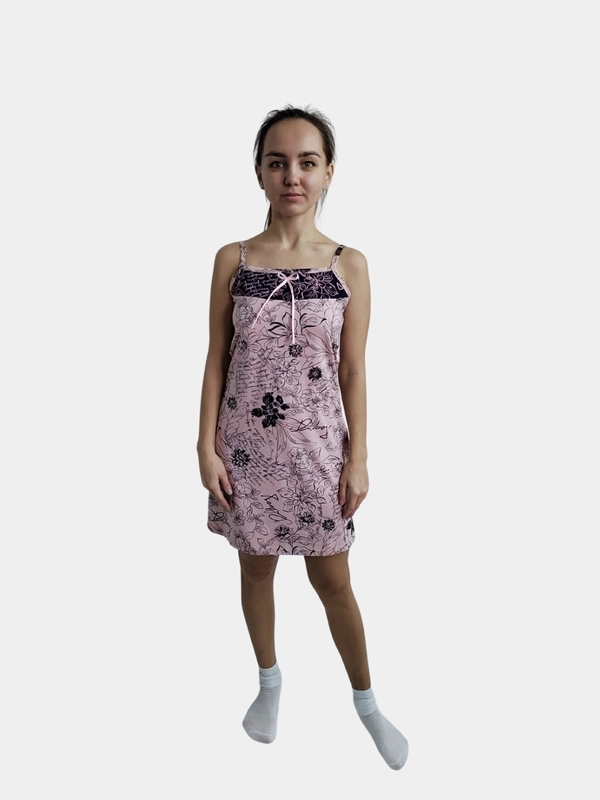 Сорочка женская на бретелях Хлопок 100% Onstyle