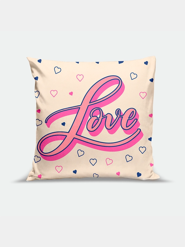 Купон, панель для пошива декоративной подушки "Love" (сатин)