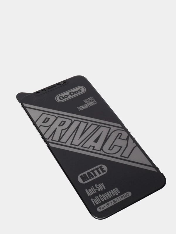 Защитное стекло на iPhone X / XS / 11 Pro, черное