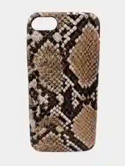 Коричневый чехол под кожу змеи для iPhone 7/8 / iPhone X