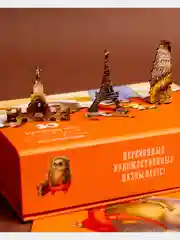 Ёжик путешественник, Деревянный пазл DaVici / 30 деталей / 160х170 мм