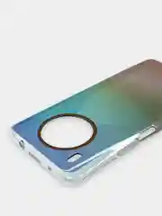 Бирюзовый чехол Honor 50 Lite, Huawei Nova 8i, Хонор 50 Лайт, твердый прозрачный с рисунком