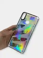 Желтый чехол Huawei Honor 8C, Хуавей Хонор 8С прозрачный с рисунком
