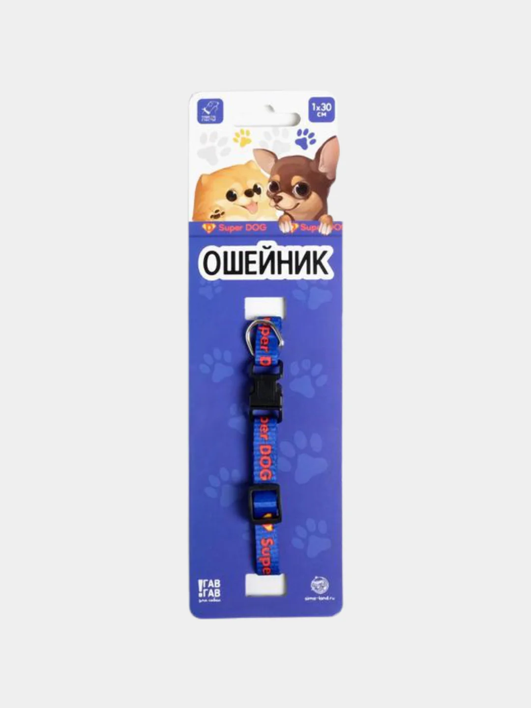 Ошейник с фастексом Дай пять,Super dog