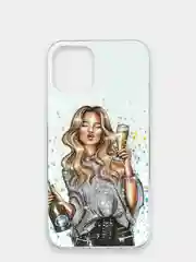 Желтый чехол iPhone 12 / 12 Pro, 12 Pro Max, 12 Mini чехол силиконовый с рисунком