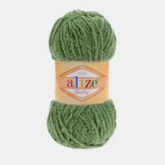Плюшевая пряжа Alize Softy(Ализе Софти), 100% микрополиэстер, 50г/115м