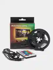 RGB светодиодная лента с пультом управления и питанием от USB