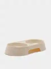 Кремовый миска двойная для кошек и собак мелких пород (4 цвета)
