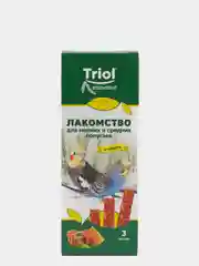 Лакомство Triol для мелких и средних попугаев с мёдом (уп. 3 шт), 80г Зерновая палочка
